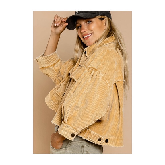 Maisie Vintage Style Cropped Corduroy Jacket NWT - Picture 9 of 14